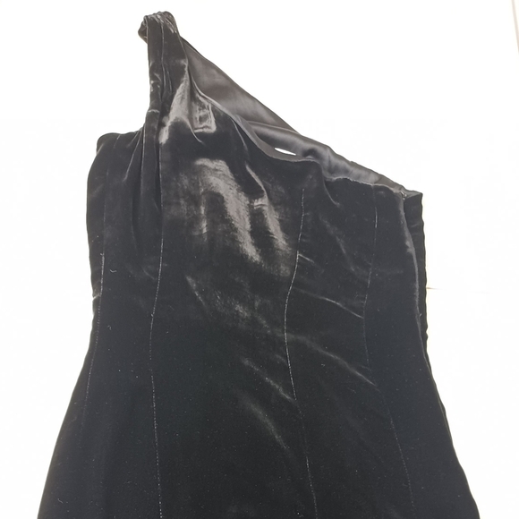 Diane Von Futstenberg Velvet Off The Shoulder Dark Academia 90’s Mini Dress - Picture 6 of 11